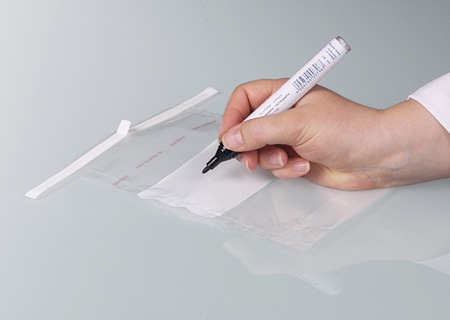 Steribags with field for writing